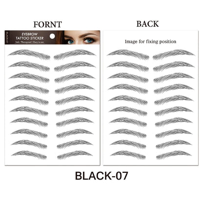 Makeup and Face Waterproof 6D Eyebrow Tattoo Stickers Lasting Makeup Hair-Like Brow Cosmetics