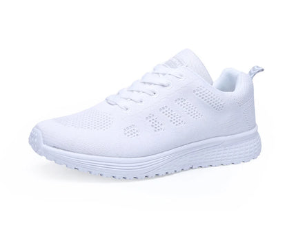 Woman shoes  New Breathable Women's Sneakers Fashion Comfortable  Sneakers Women Mesh Fabric Lace