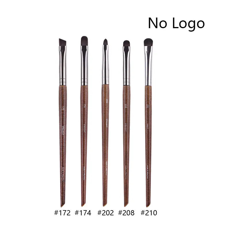 Makeup and face  5pcs/set Natural Wood Eyeshadow Makeup Brushes Eye Detail Make Up