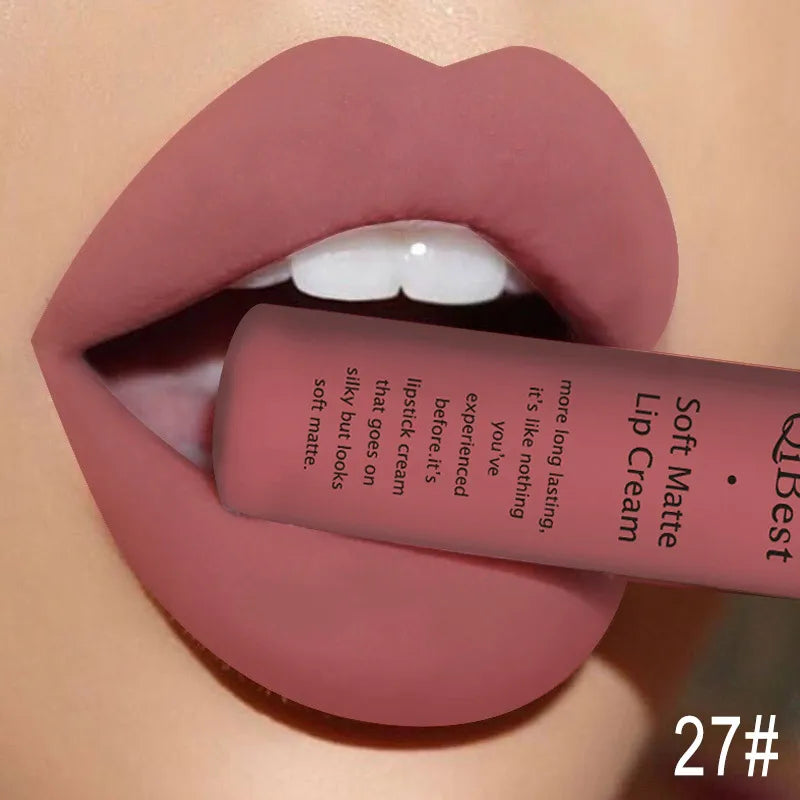 Makeup and face  Sexy Velvet Matte Lip Gloss Liquid Lipstick Lipgloss Beauty Red Nude Waterproof Long-lasting Lip Stain Makeup For Women