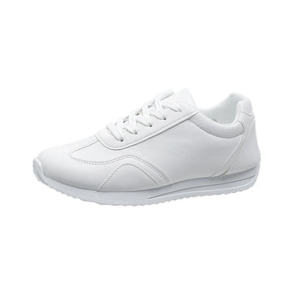 Woman shoes White leather Sneakers Sports vulcanized shoes Comfortable Spring Sneakers Casual Shoes 2024 Fashion School Tennis