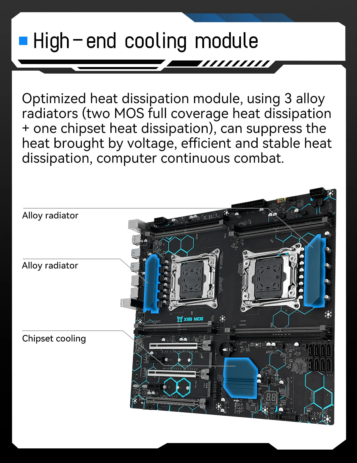 Laptop  MACHINIST X99 Dual CPU Motherboard LGA 2011-3 Support Dual Xeon Processor NVME SATA M.2 Slot 8 DDR4 RAM MAX 256G USB3.0 X99 MD8