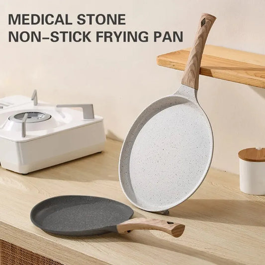 Kitchen  6/8/10 Inch Kitchen Maifan Stone Frying Pan Steak Pancake Fried Egg Nonstick Cook Breakfast Bakeware Compatible Gas Stove