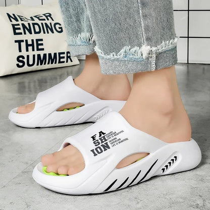 Men shoes New Summer Men Massage Slippers Sides Indoor   Sandals Beach Casual Shoes Soft Sole Slides Men Flip-flops Men's Sandals