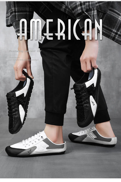 Men shoes Casual Shoes Fashionable Men's Half Slippers Men's Sports Shoes Brand Shoes  Slippers Men  Zapatos De Hombre