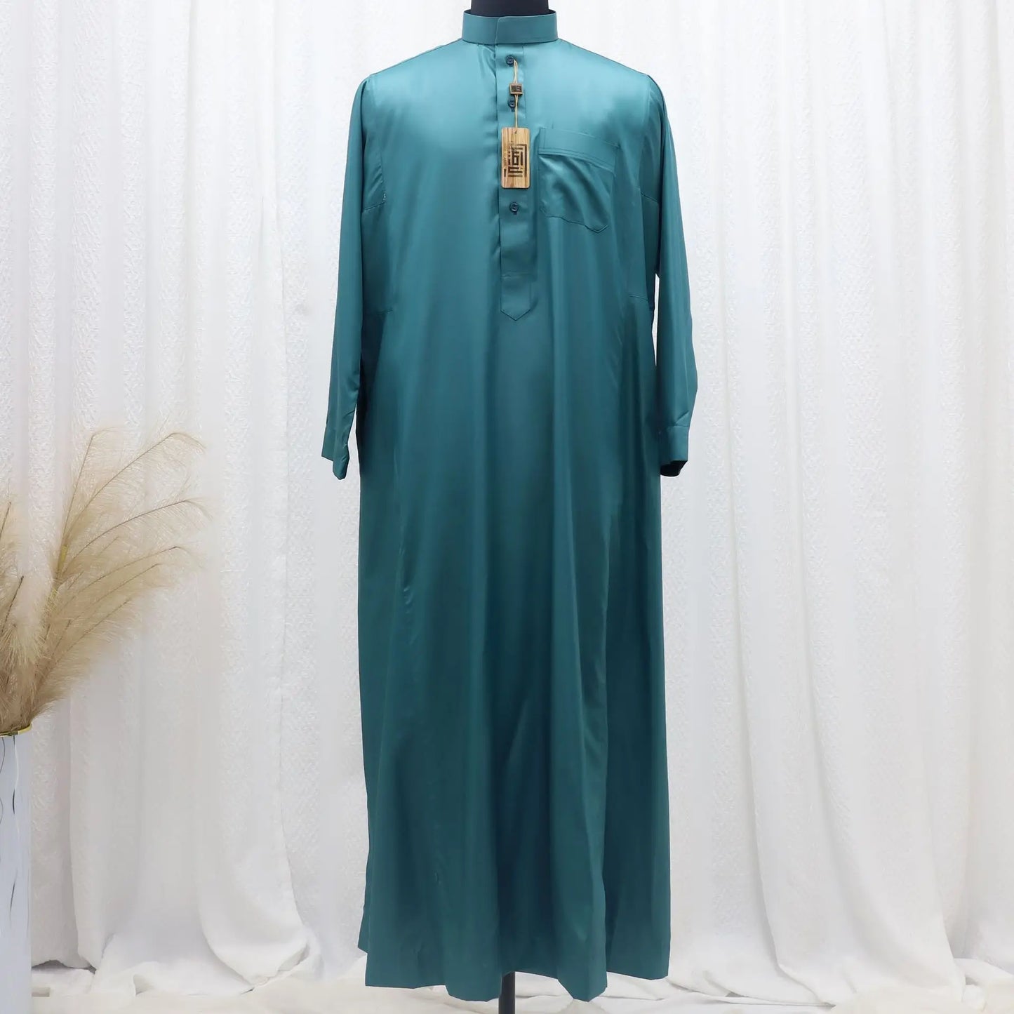 Muslim family   Muslim Eid Men Long Robe Kimono Dishdasha Modest Islamic Dubai Saudi Abayas Prayer Abaya Kaftan Ramadan Morocco Jubba Thobe