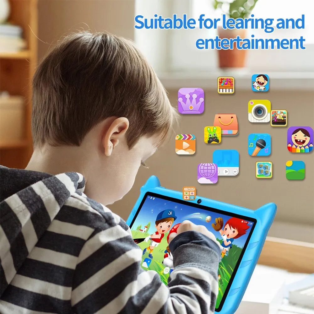 Mobile  Sauenane 4GB/64GB Good Price Kids Tablet 7 Inch Android 13  Children's Tablet Pc Nice Gift for Kids WiFi ,4000mAh,BT Tablet Pc