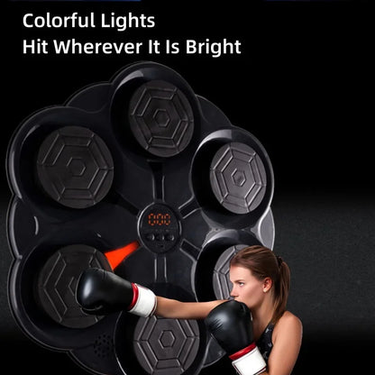 fitness  Smart Bluetooth Music Boxing Target Children's Music Boxing Machine Adult Home Fitness Electronic Boxing Wall Target Training