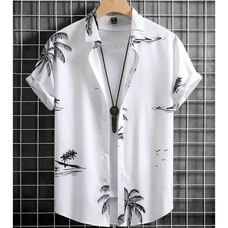 Men clothing Shirt For Men 3d Ink Painting Prints Men'S Clothing