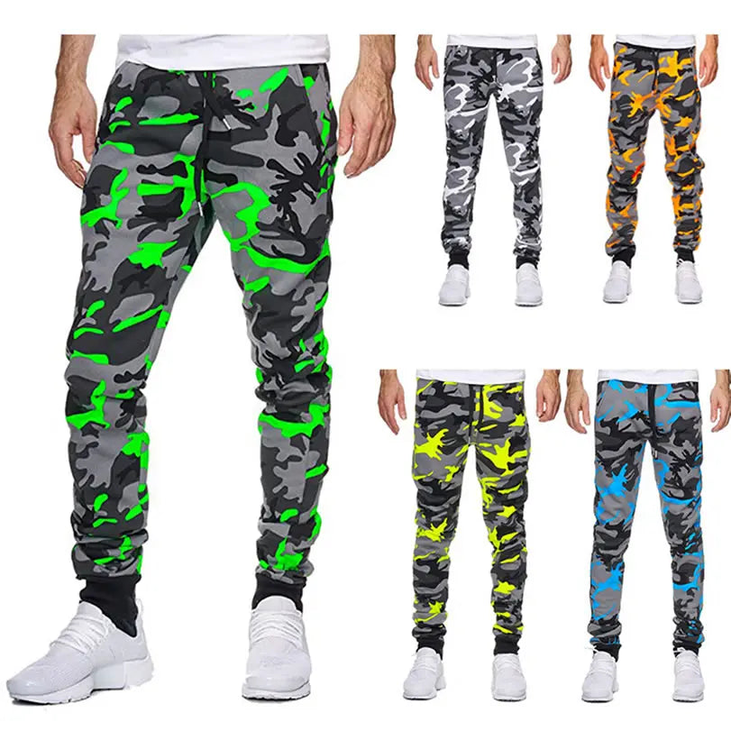 Men clothing  New Mens Casual Fashion Pants Sportswear Skinny Male Trousers Gyms Tracksuits Bottoms Hip Hop Streetwear Joggers Sweatpants K103