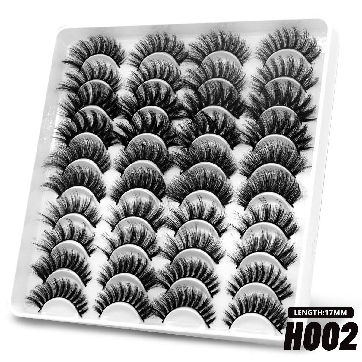 Makeup and face GROINNEYA 20 Pairs False Lashes 3D Mink Lashes Fluffy Dramatic Thick Volume Eyelashes Natural Lashes Fake Lashes Makeup