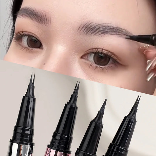 Makeup and face  2 Fork Lower Eyelash Eyebrow Pen Natural Long-Lasting Eyes Makeup