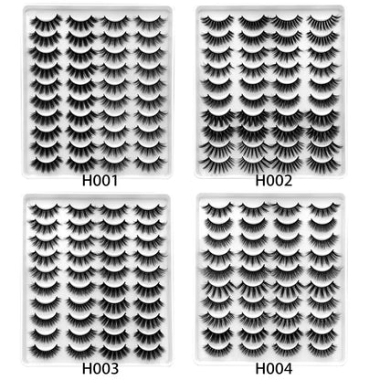 Makeup and face GROINNEYA 20 Pairs False Lashes 3D Mink Lashes Fluffy Dramatic Thick Volume Eyelashes Natural Lashes Fake Lashes Makeup