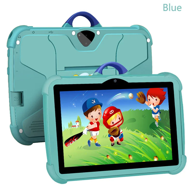 Mobile   7 Inch 5G WiFi Tablet Pc Octa Core Google Version Study Education Kids Tablets 4GB RAM 64GB ROM Dual BOW Cameras Children's Gift