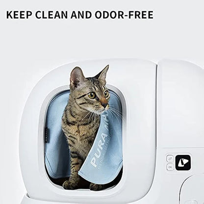 Pets PETKIT Cat Litter Box Automatic Toilet Magnetic Suction Dust Proof Door Curtain To Reduce Sand for PURA MAX Sandbox Accessories