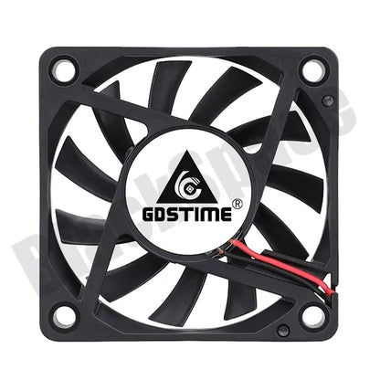 Laptop 2 Pcs Gdstime 60mm 5V 12V 24V Volt 6cm 60x60x10mm Cooling Fan 6010 For Computer PC CPU Cooler USB 2PIN 3PIN Ball  Brushless Fan