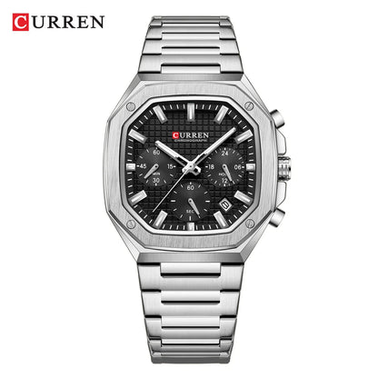 Jewellery   CUREEN Fashion Date Quartz Men Watches Top Brand Luxury Male Clock Chronograph Sport Mens Wrist Watch Relogio Masculino