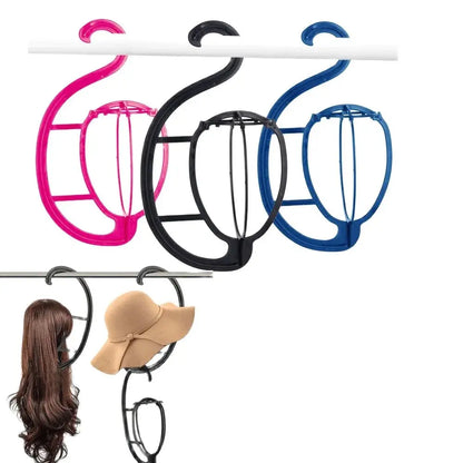 Style & Shine Hair   Wig Stands Portable Wig Hanger Salon Barber Hanging Hats Holder Dryer Display Stand