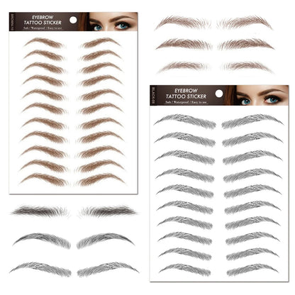 Makeup and Face Waterproof 6D Eyebrow Tattoo Stickers Lasting Makeup Hair-Like Brow