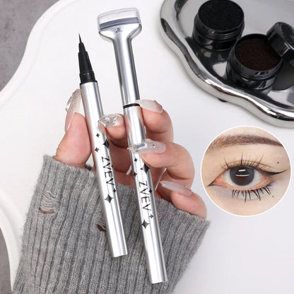 Makeup and face  2 in 1 Double-ended Lower Eyelash Stamp with Eyeliner DIY Waterproof Eye Liner Seal