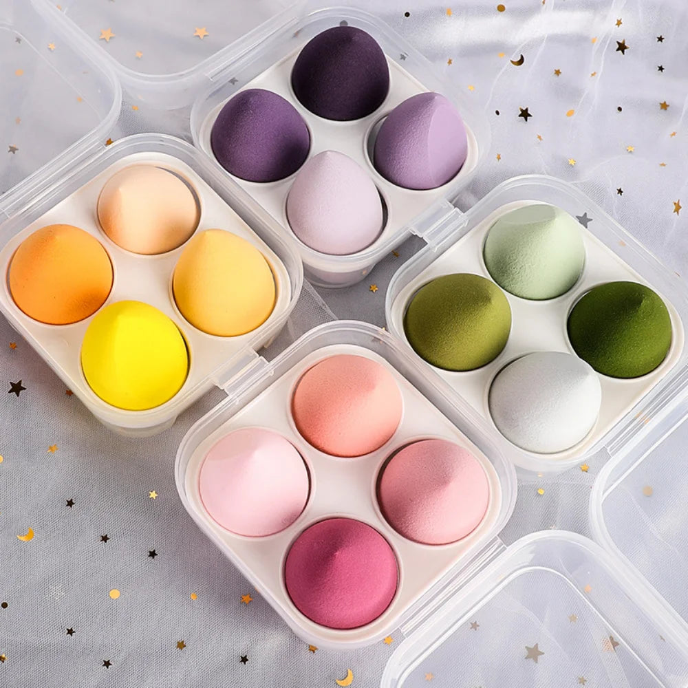 Makeup and face  4pcs/bag Fashion Make up Blender Cosmetic Puff Makeup Sponge