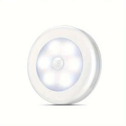 Living Room 1/3/6pcs 6LED Motion Sensor Night Light LED Closet Lights Under Cabinet Lights Wireless Wall Puck Lamp For Stair Step Hallway