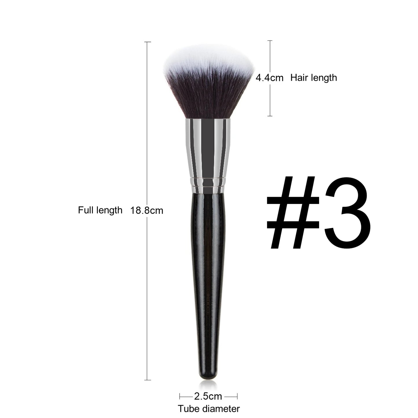 Makeup and face  Large Makeup Brushes High Quality Black Cosmetic Foundation Powder Blush