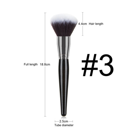 Makeup and face  Large Makeup Brushes High Quality Black Cosmetic Foundation Powder Blush