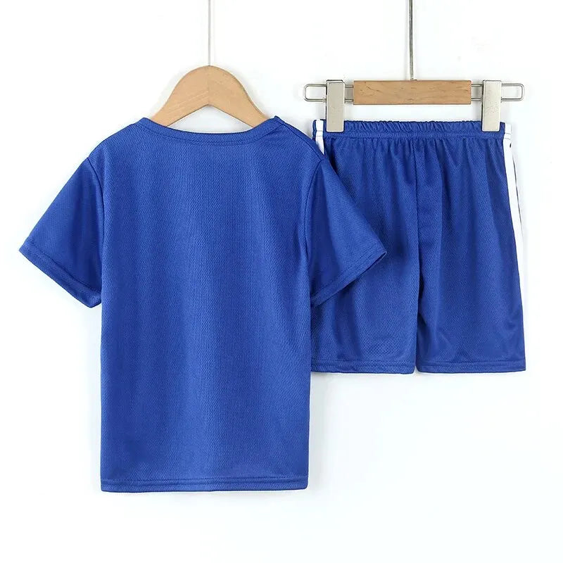 Boy clothing   Summer CHILDREN'S Quick-drying Short-sleeved Shorts 2-piece Set of Comfortable Clothes for Boys and Girls