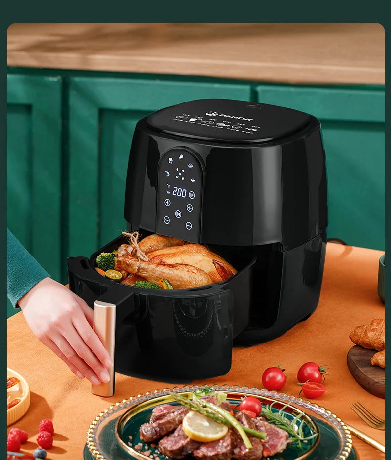 Kitchen 4.5L 6L Smart Electric Air Fryer Large Capacity Automatic Household Multi 360°Baking LED Touchscreen Deep Fryer Without Oil kitchen appliance