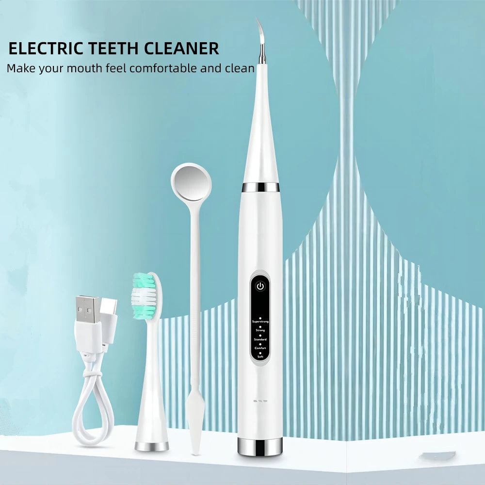 Bathroom  Electric Teeth Whitening Dental Calculus Scaler Plaque Coffee Stain Tartar Removal High Frequency Sonic Toothbrush Teeth Cleaner