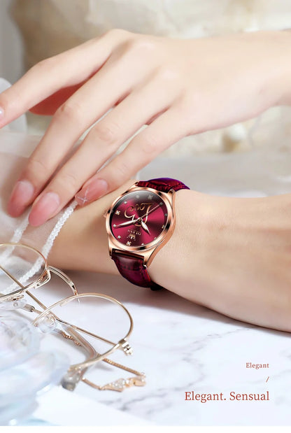 Jewellery   OLEVS Brand Watch Heart Shaped Waterproof Women's Quartz Watch 5580