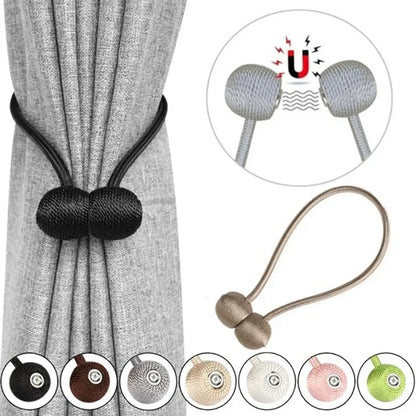 Living Room   Magnet Curtain Buckle Tiebacks Curtain Clips No Punch Modern Curtain Accessories Pearl Magnetic Ball Home Decoration Accessories