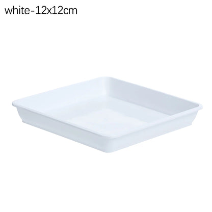 Outdoor 1Pcs Plastic Square Durable Indoor Outdoor Plastic Tray Saucers Drip Trays Plant Saucer