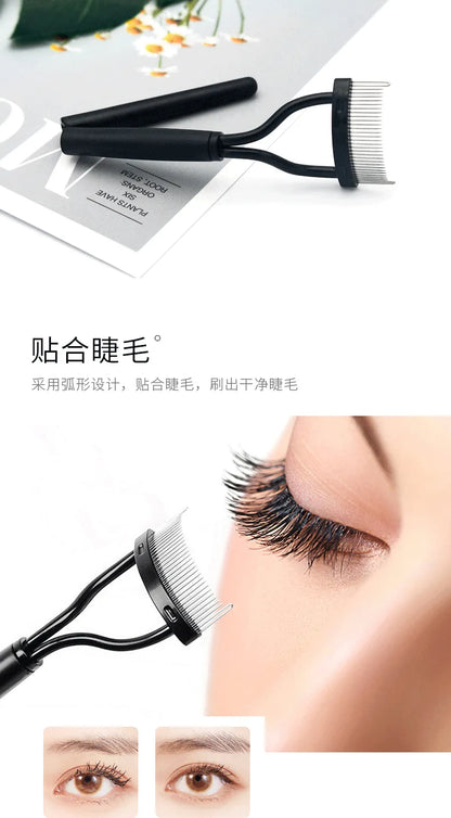 Makeup and face  Foldable Eyelash Separator Metal Teeth Eyelash Curler