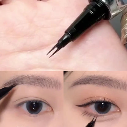 Makeup and face  2 Fork Lower Eyelash Eyebrow Pen Natural Long-Lasting Eyes Makeup