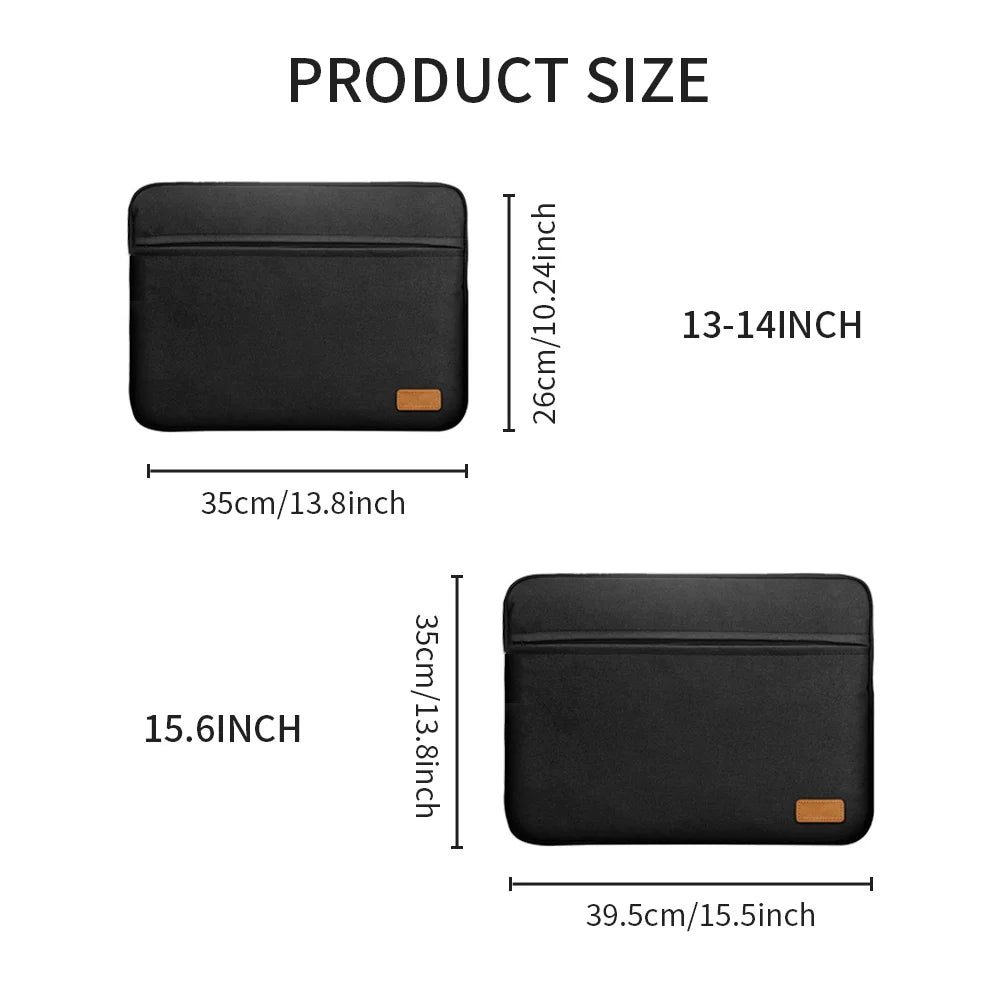 Laptop   Tablet Sleeve Pouch Notebook Case 9.7" 12" 13" 13.3" 15" 15.6" Cover Bag For Macbook Xiaomi Huawei HP Dell Portable Bags