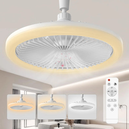 Living room Modern  ceiling fan with light LED Fan Light E27 Screw Fan Light Remote Control  Light Fan Ceiling Room decoration