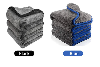 Car   SEAMETAL 40x40CM Car Wash Microfiber Towel 1200GSM Super Absorption Car Cleaning Drying Cloth Hemming Towels Detailing Care Rags