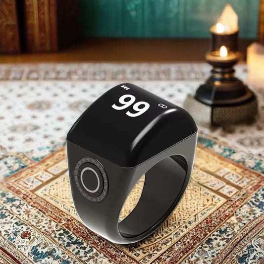 Muslim family    Smart Muslim Islamic Electronic Zikir Counter Digital Azan Alarm Clock Tasbeeh Tasbih Zikr Ring