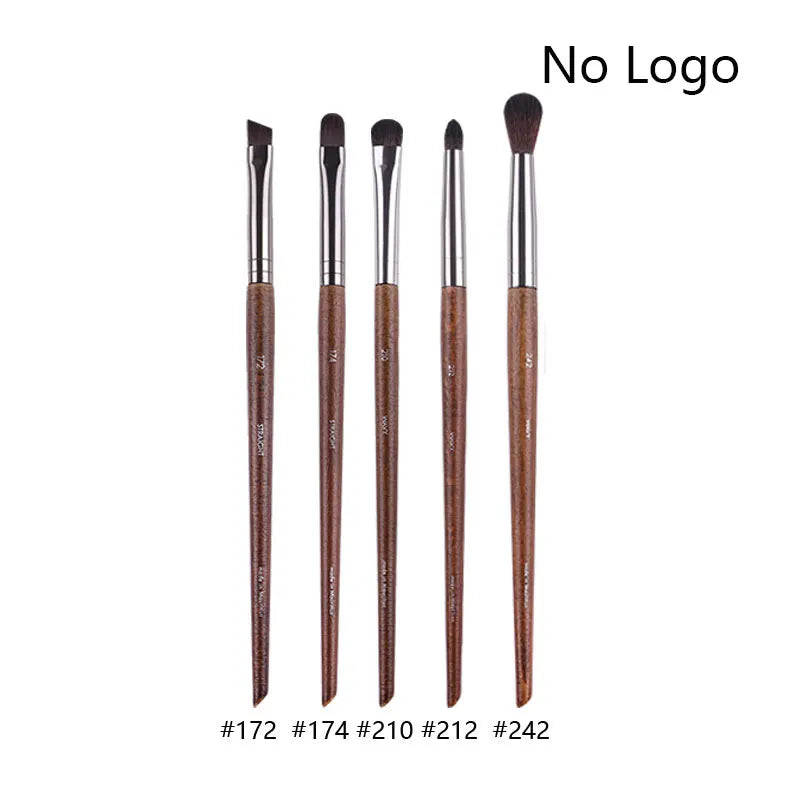 Makeup and face  5pcs/set Natural Wood Eyeshadow Makeup Brushes Eye Detail Make Up