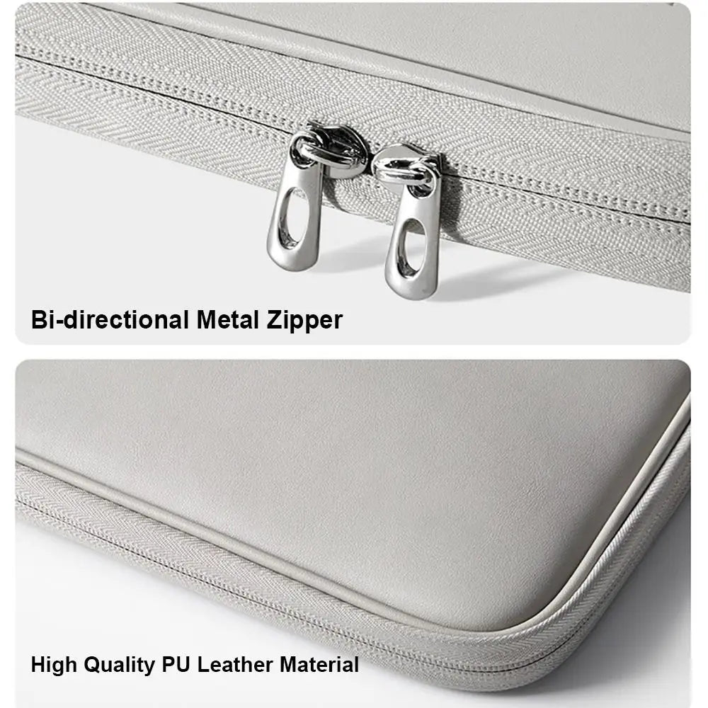 Laptop   13 14 15 inch Laptop Sleeve Tablet Case PU Leather Shockproof Business Notebook Computer Bag Ultrabook Pouch For HP/Dell/Lenovo