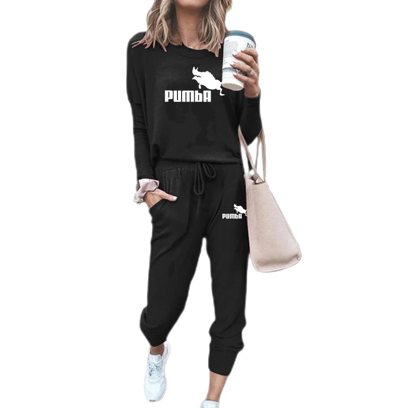 woman clothing   Winter two piece set women Casual Tracksuit Woman Long Sleeve pullover Hoodies Sweatshirt Pants Jogger Sport Suits Sportswear