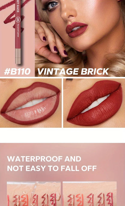 Makeup and face BEAUTY GLAZED 10 Color Lipliner High Pigment Matte Waterproof, Natural Shaping Lip Liner Lipstick Makeup