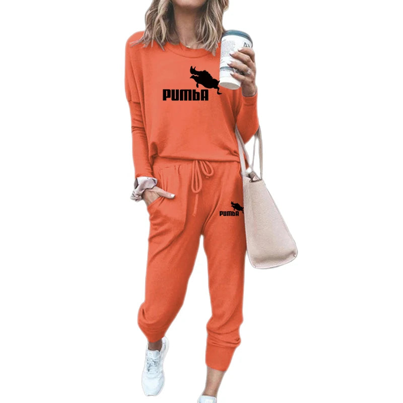 woman clothing   Winter two piece set women Casual Tracksuit Woman Long Sleeve pullover Hoodies Sweatshirt Pants Jogger Sport Suits Sportswear