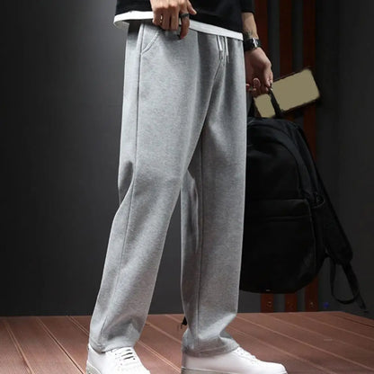 Men clothing   Sweatpants Straight Fit Joggers Loose Drawstring Sports Pants Autumn Men Jogger Pants Casual Long Trousers Tracksuit Men