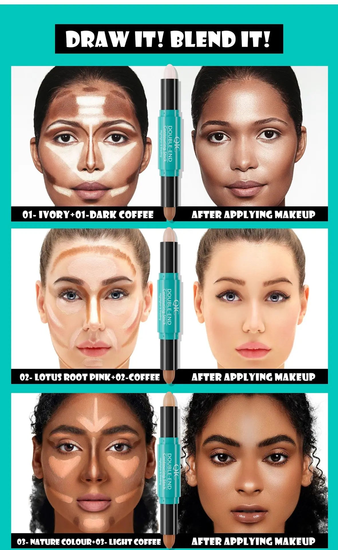 Makeup and face