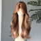 Crown & Glory Wigs   Champagne Blonde Wig Lace Front Synthetic Wig Long Body Wavy Brown Wigs for Daily Use Headband Lolita Cosplay 가발  Perruque Femme