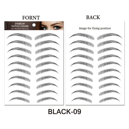 Makeup and Face Waterproof 6D Eyebrow Tattoo Stickers Lasting Makeup Hair-Like Brow