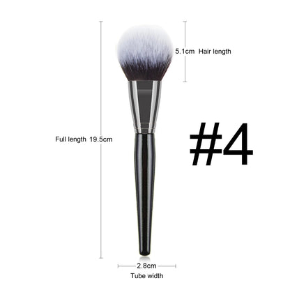 Makeup and face  Large Makeup Brushes High Quality Black Cosmetic Foundation Powder Blush